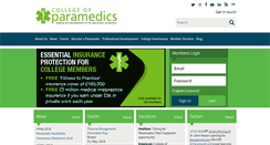 Desktop Screenshot of collegeofparamedics.co.uk